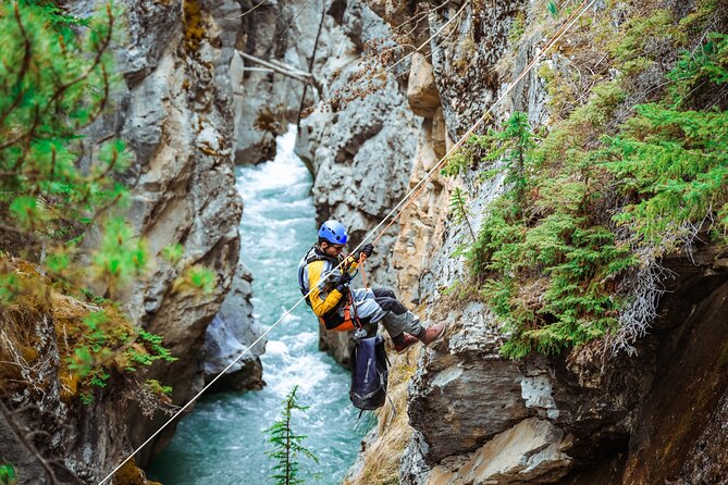 Adrenaline Aquatic Tour - Rappelling down the 30-meter canyon wall