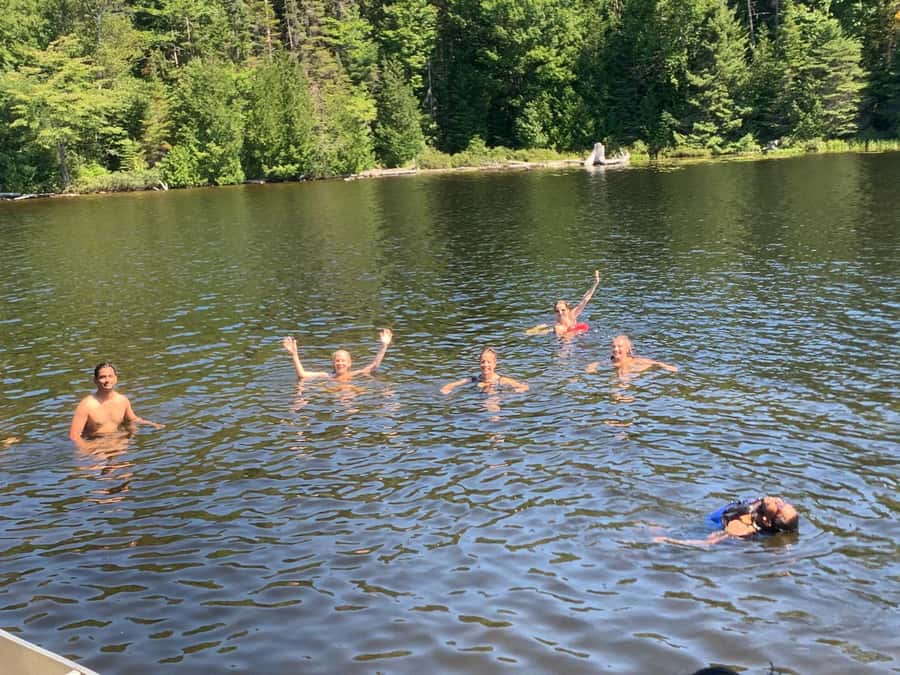 Algonquin Park Hiking: Adventure Tour from Toronto - Swimming at Lake of Two Rivers