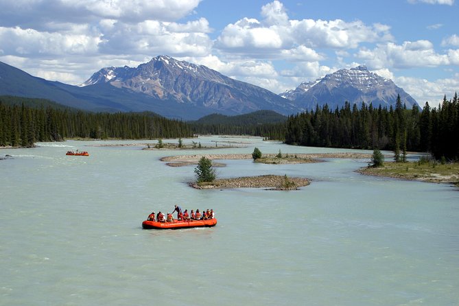 Athabasca River Easy Scenic Raft Trip - The river route: calm stretches and small rapids