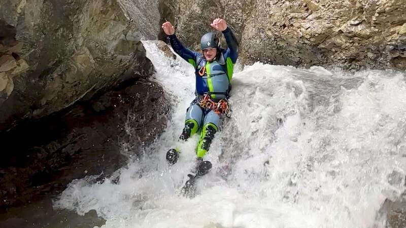 Banff: Beginner Canyoning Half-Day Tour - Two canyon sections and a steady rise in challenge