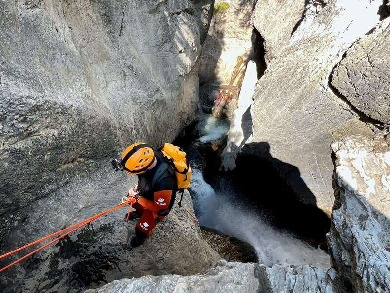 Banff: Beginner Canyoning Half-Day Tour - The 30-minute briefing at Heart Creek Trail parking lot