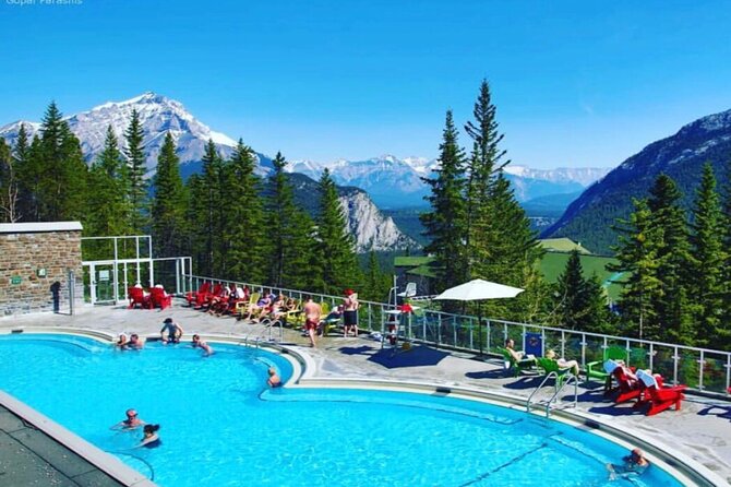 Banff: Gondola, Hot Spring and Three Lakes Tour - The Upper Hot Springs are a warm finish