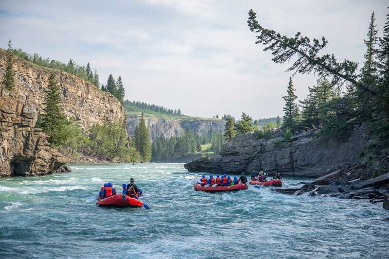 Banff: Horseshoe Canyon Whitewater Rafting Tour - The cliff jumps are a choice, not a requirement