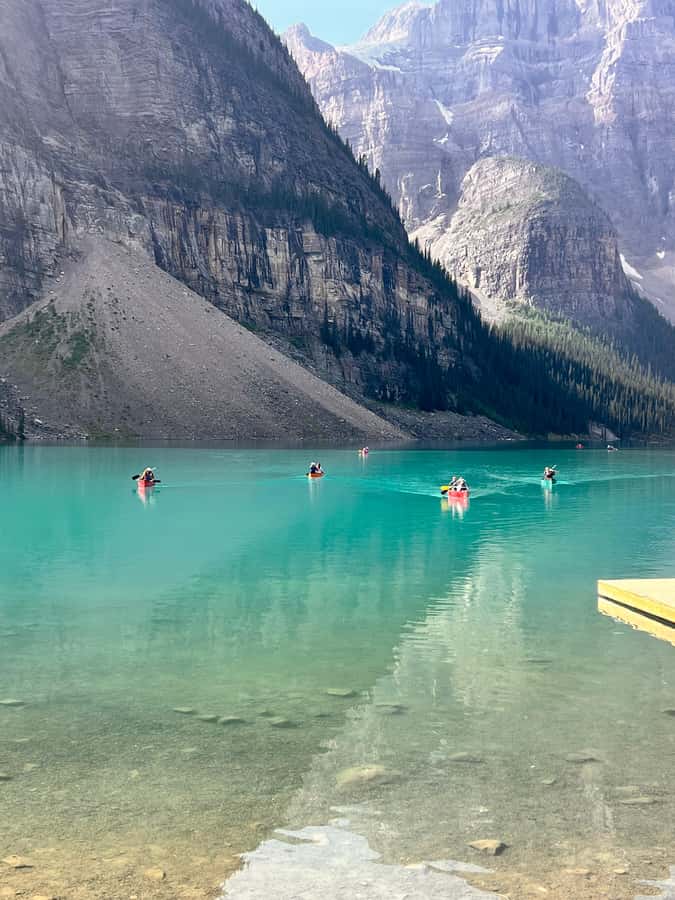 Banff: Lake Louise, Moraine, Emerald Lake & Canyon Day Trip - Natural Bridge and the force of the Kicking Horse River