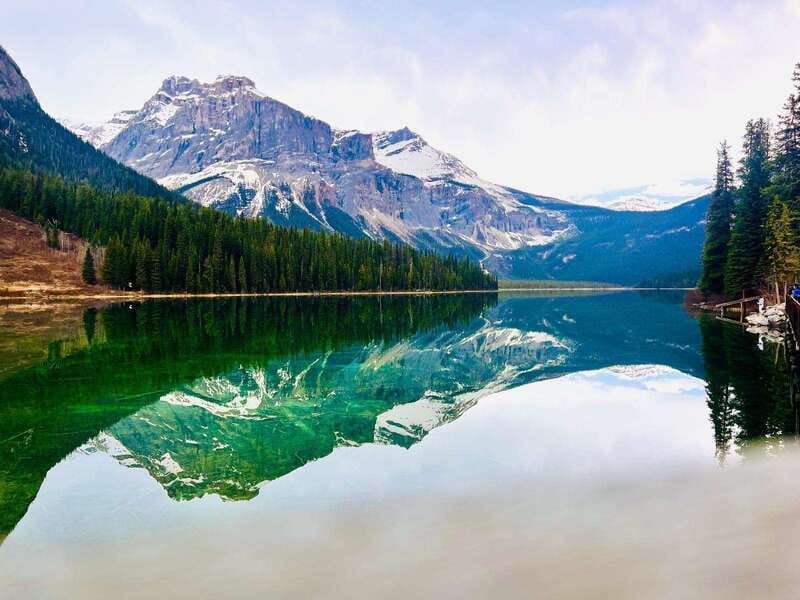 Banff: Lake Louise, Moraine, Emerald Lake & Johnston Canyon - Natural Bridge is short but worth the pause