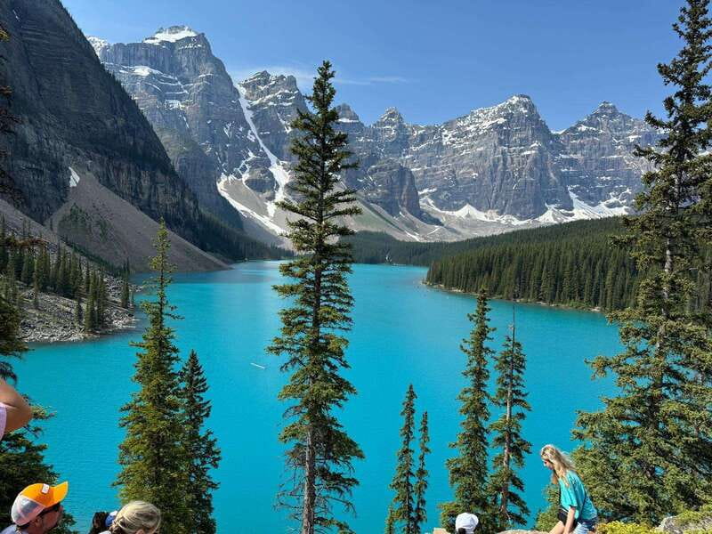 Banff. Moraine, Lake Louise ,Emerald & Johnston Canyon tour - Emerald Lake sets the tone