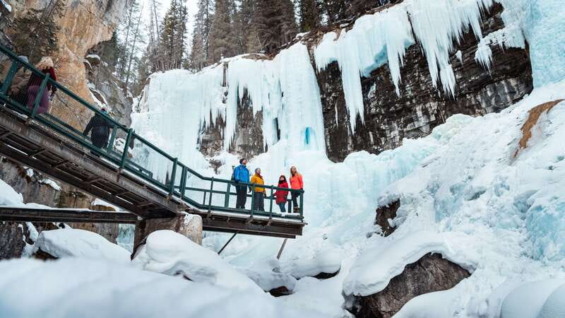 Banff: Morning or Afternoon Johnston Canyon Icewalk - The Bow Valley Parkway is part of the experience