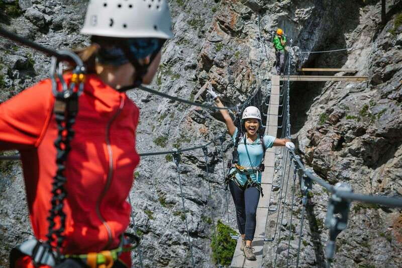 Banff: Mount Norquay 2.5 or 4-Hour Guided Via Ferrata Climb - From Banff to the chairlift