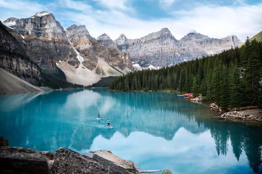Banff Town: Lake Louise Moraine, Glacier, Peyto & Bow Lake - Bow Lake on the Icefields Parkway