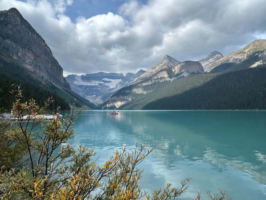 Calgary/Canmore/Banff: BEST of BANFF with LAKES Group Tour - Bow Falls and Surprise Corner frame Banff from two angles