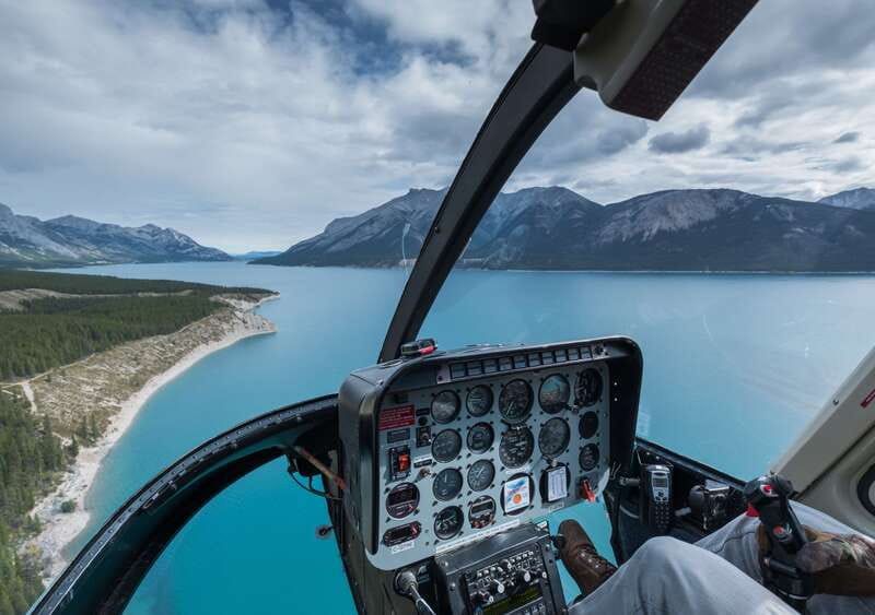 Canadian Rockies: Helicopter Flight with Exploration Hike - Twin Falls, fed by two lakes