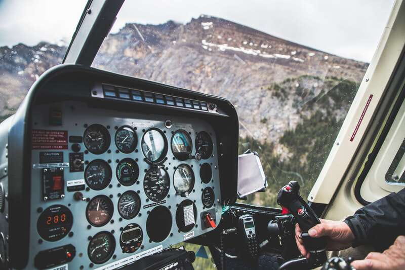 Canadian Rockies: Helicopter Flight with Exploration Hike - The return flight over Abraham Lake