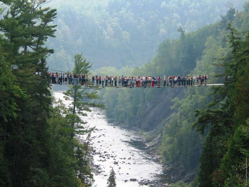 Canyon Sainte Anne: Air Canyon Ride with Park Entry - Air Canyon at 90 meters above the river