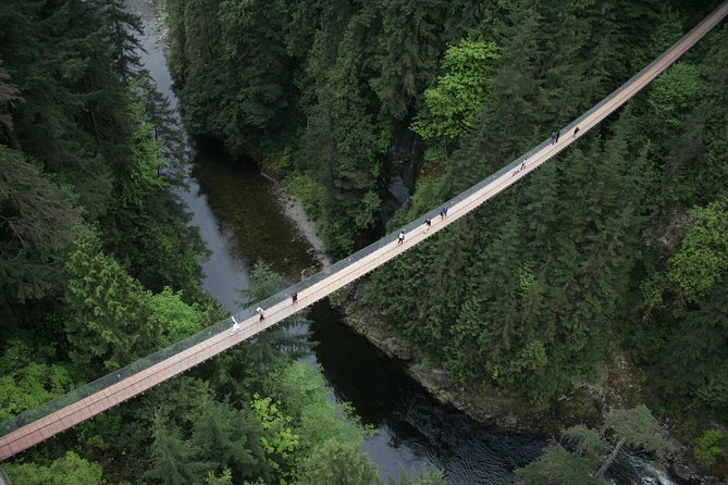 Capilano Suspension Bridge Park Ticket - Crossing the 230-foot suspension bridge