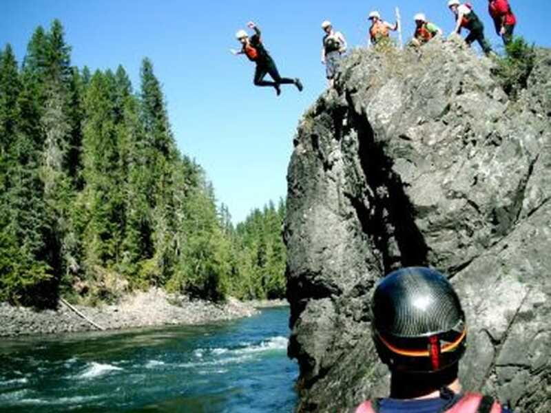 Clearwater BC Rafting with time for a waterfall Tour - Clearwater rafting with a volcanic backdrop