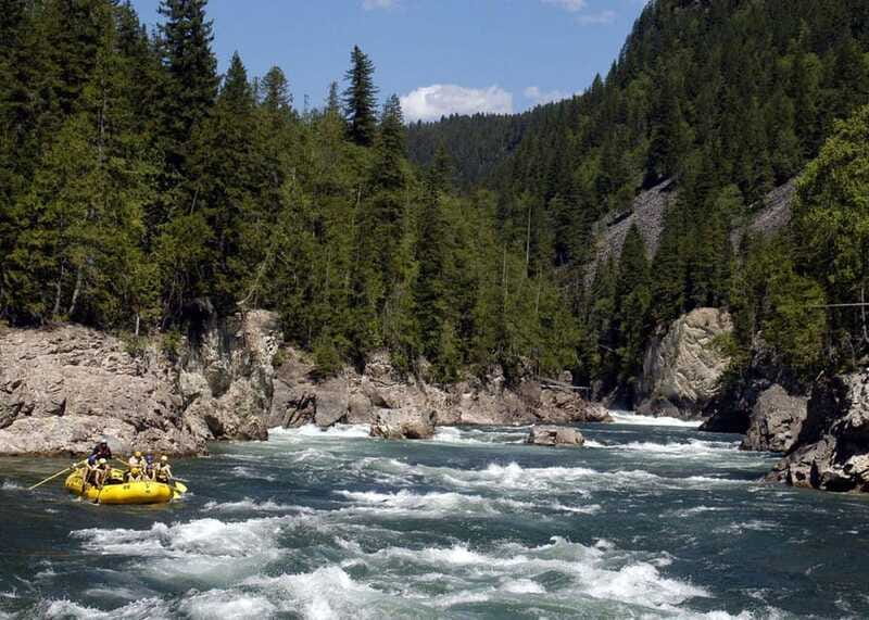 Clearwater BC Rafting with time for a waterfall Tour - On the water, from Class II to Class IV