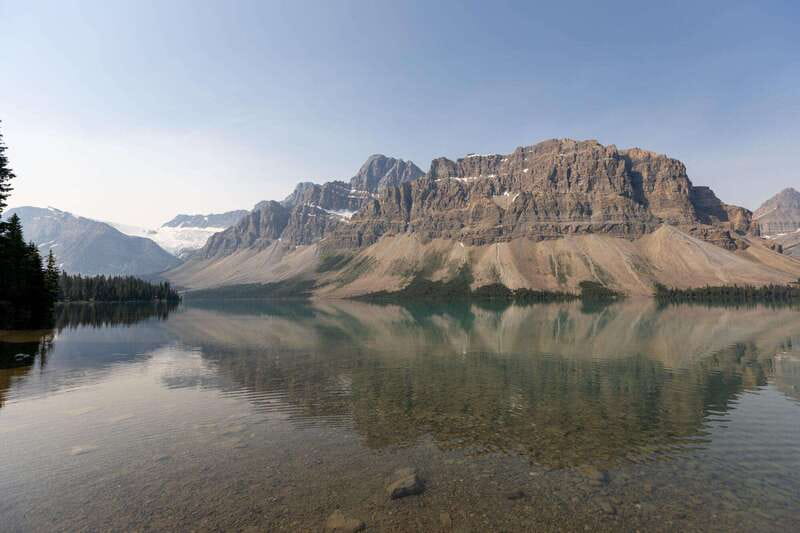 Columbia Icefield, Peyto Lake, Bow Lake Discovery Tour - Crowfoot Glacier from the Icefields Parkway