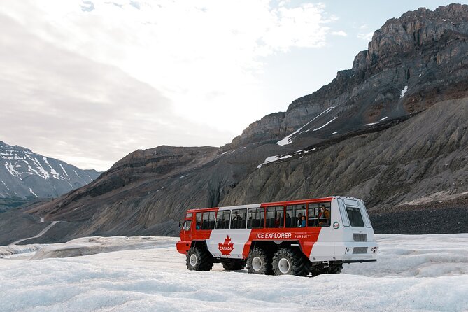 Columbia Icefield Tour with Glacier Skywalk from Banff - Riding the Ice Explorer onto ancient ice