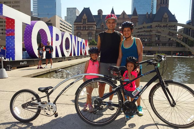 Downtown Toronto Bike Tour - CN Tower and Toronto’s downtown frame
