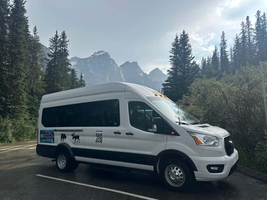 From Banff/Canmore: Moraine Lake, Lake Louise 1.5 hrs Each - The $87 price and what it covers
