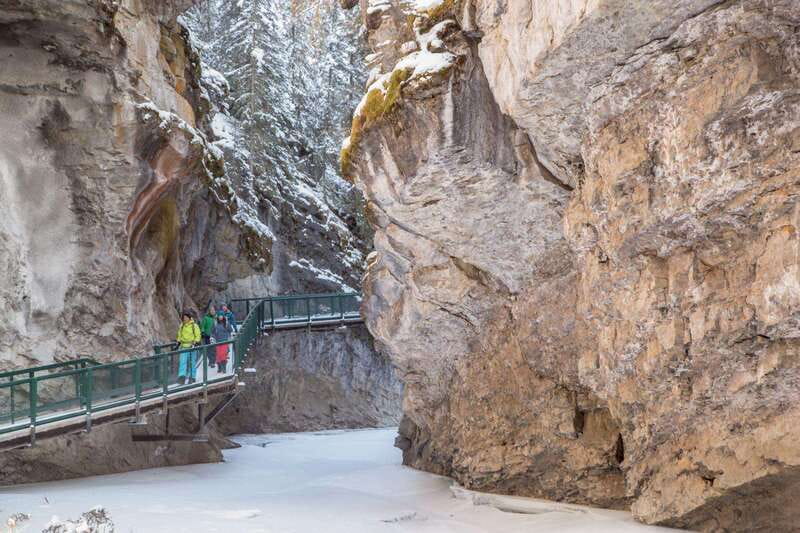 From Banff: Marble & Johnston Canyon Icewalk Combo - The warm-up ride across the Continental Divide