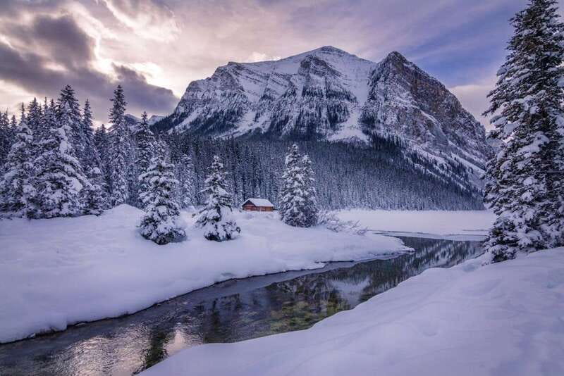 From Banff: Winter Wonderland; Lake Louise & Johnston Canyon - Morning pickup from Banff