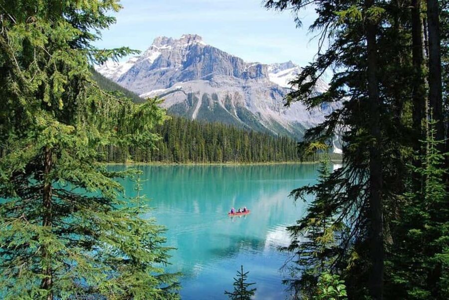 From Calgary: Explore 4 Stunning Lakes in Banff & Yoho - Bow Lake offers a quieter shoreline pause