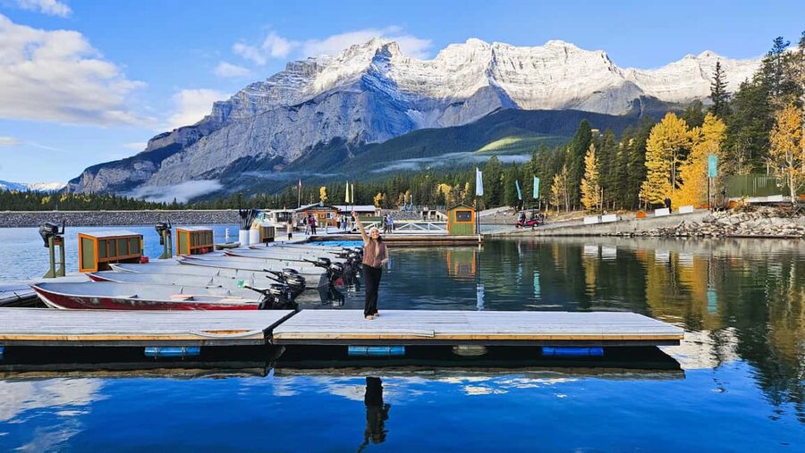From Calgary to Banff: Day Trip with Wolfdog Sanctuary Visit - Bow Falls and the Fairmont Banff Springs Hotel