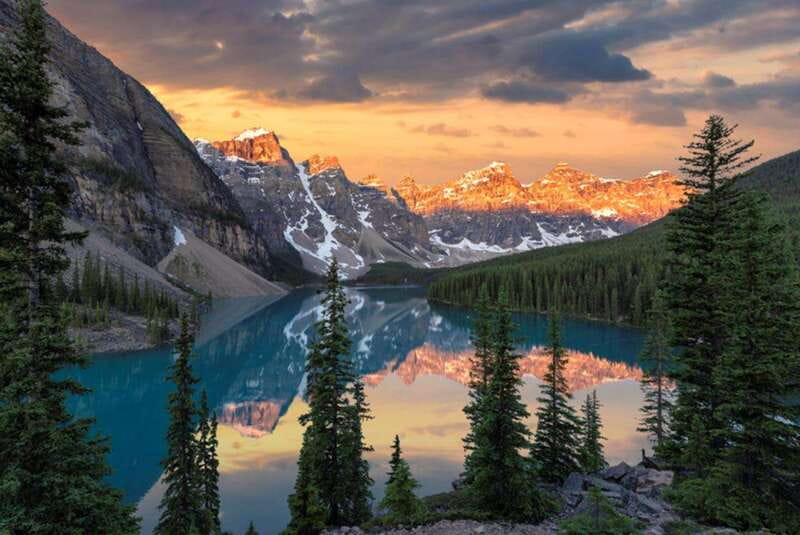 From Canmore/Banff: Moraine Lake Sunrise & Lake Louise Tour - The ride from Canmore or Banff