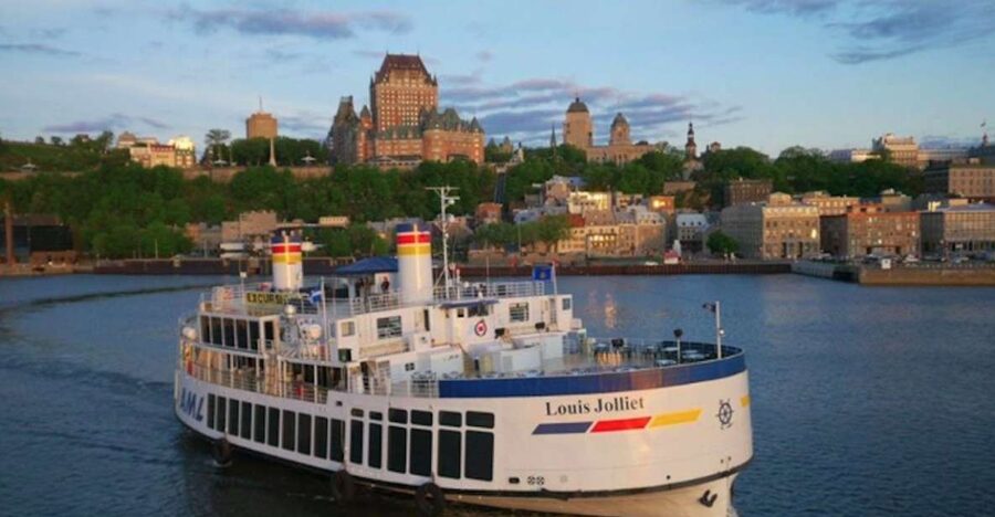 From Montréal: Québec City, River Cruise & Montmorency Falls - The 1.5-hour cruise from Québec’s Old Port