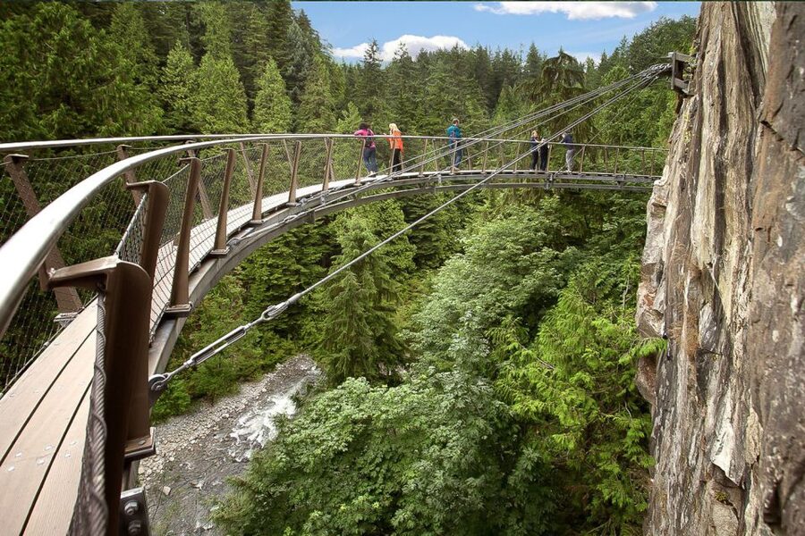 From Vancouver: Capilano Suspension Bridge & Grouse Mountain - Capilano Suspension Bridge and the rainforest