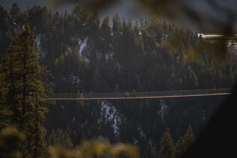 Golden, BC: Golden Skybridge Bridge Pass Admission - The second bridge and wooded trails