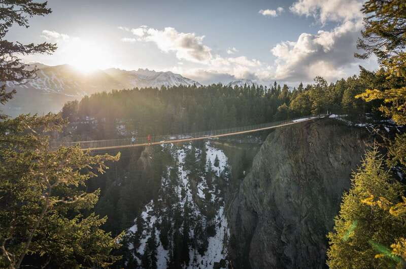 Golden, BC: Golden Skybridge Bridge Pass Admission - Canyon Courtyard for families