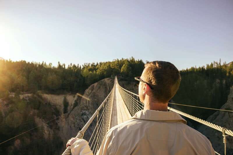 Golden, BC: Golden Skybridge Bridge Pass Admission - Crossing the first suspension bridge