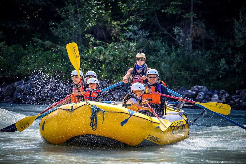 Golden, BC: Kicking Horse River Family Rafting with Lunch - A 25-minute ride toward the Upper Canyon