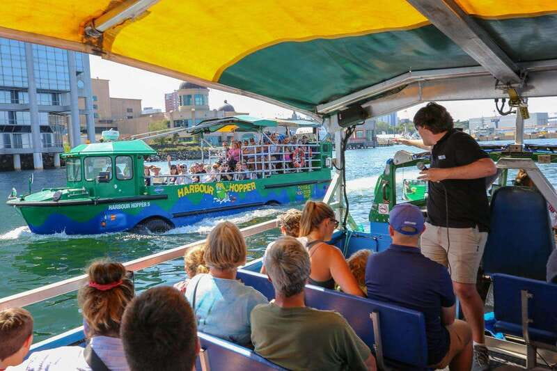 Halifax: Harbour Hopper City & Water Cruise in a Duck Boat - Georges Island and the waterfront from the water