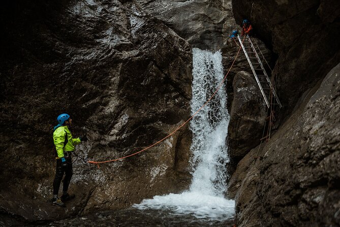Heli Adrenaline Canyoning Tours - Hiking down to the canyon mouth