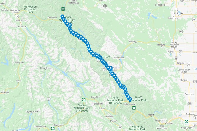 Icefields Parkway: a Smartphone Audio Driving Tour - Columbia Icefields and the big mountain views