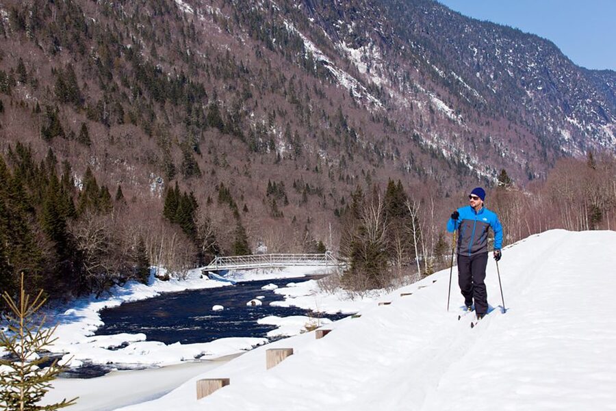Jacques-Cartier National Park: Skiing Excursion - Quiet trails, snowy trees, and signs of wildlife