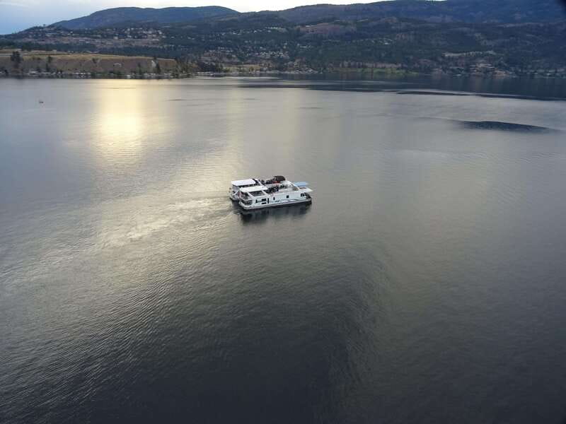 Kelowna: Okanagan Lake Afternoon Cruise - Under the WR Bennett Bridge and south along the west shore