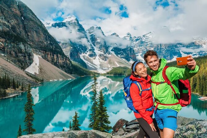 Lake Louise Moraine Lake Day Trip from Banff Calgary Canmore - Lake Louise, the first big blue-water stop