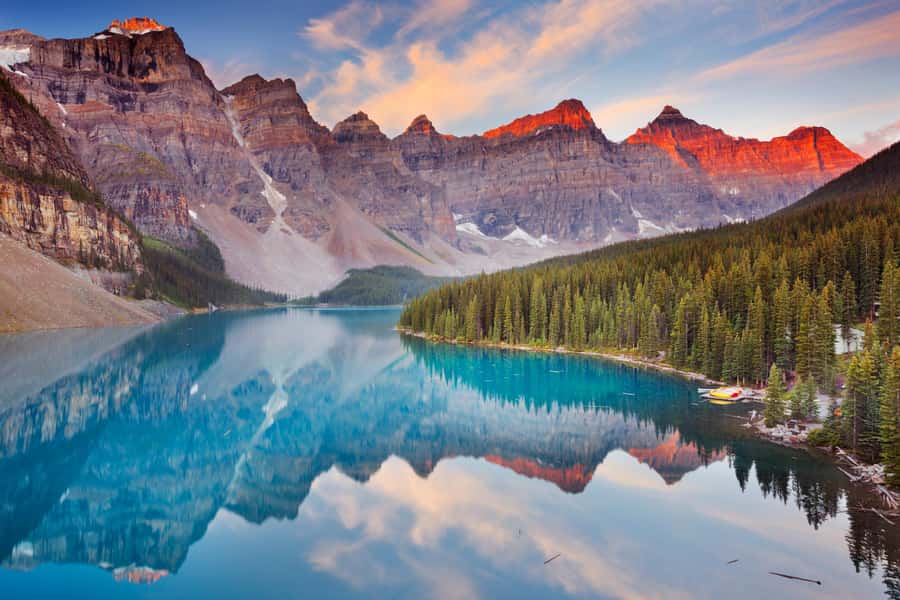 Lake Moraine Lake Louise Johnston Canyon Banff Town Day Tour - Lake Louise: the first major view