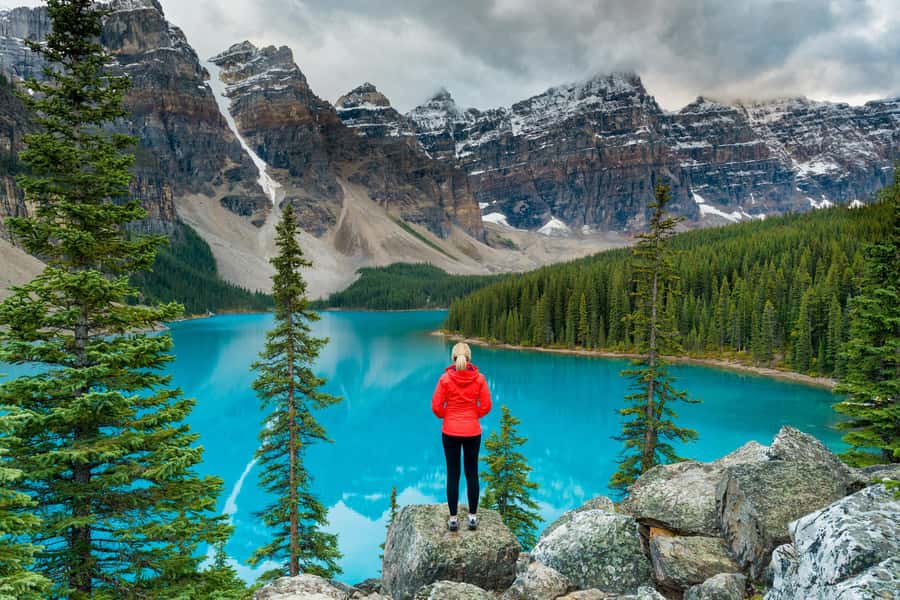 Lake Moraine Lake Louise Johnston Canyon Banff Town Day Tour - The morning pickup sets the rhythm