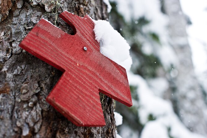 Medicine Trail Snowshoe Tour - Learning to snowshoe before the trail begins
