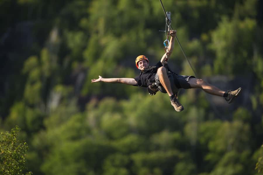 Mont-Catherine: Ziplines & Hike - The climb through Mont-Catherine’s maple forest