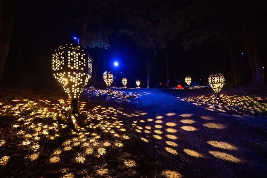 Montebello, QC: Omega Park ONIRO Immersive Experience at Night - French and English support makes planning easier