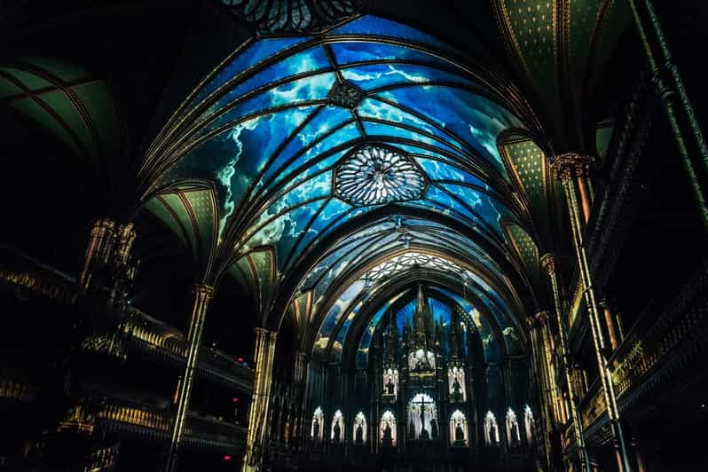 Montreal: AURA Experience at Notre-Dame Basilica and Cruise - The river route from Île Sainte-Hélène to Olympic Stadium