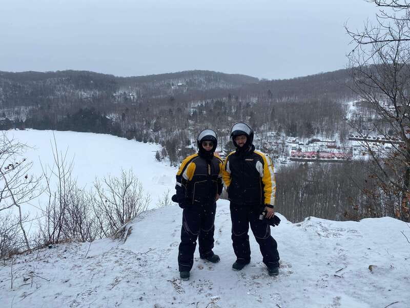 Montreal: Canadian Forest Guided Tour by Snowmobile - Getting fitted for the ride