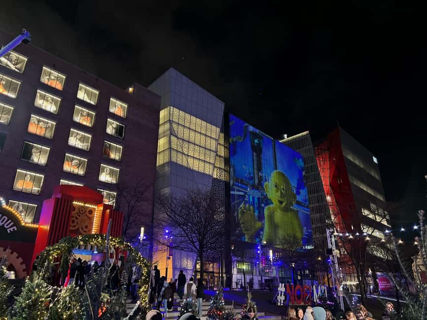 Montreal: Christmas Lights Private Walking Tour - Place des Arts and the city’s cultural center