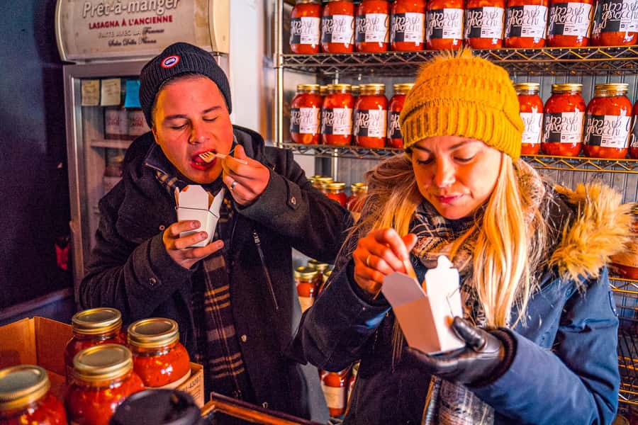 Montreal: Mile End District Food Tour with 8+ Tastings - Salami, cheese, and Italian coffee